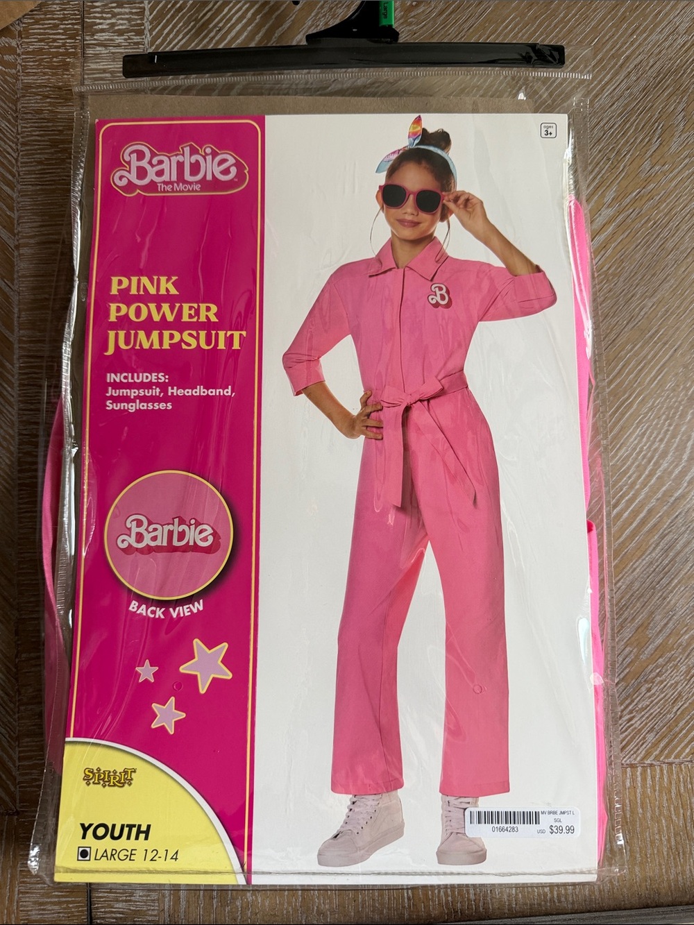 Barbie Pink Power Jumpsuit with Headband & Sunglasses